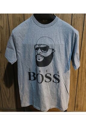 Like A Boss Graphic Tee - Gray Rick Ross Medium